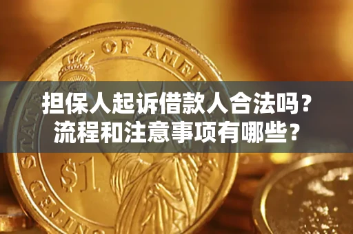 北京担保人起诉借款人合法吗？流程和注意事项有哪些？