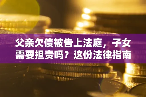 北京父亲欠债被告上法庭，子女需要担责吗？这份法律指南必须看完