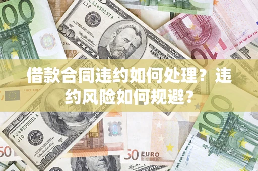北京借款合同违约如何处理？违约风险如何规避？