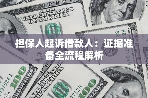 北京担保人起诉借款人：证据准备全流程解析