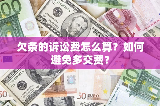 北京欠条的诉讼费怎么算？如何避免多交费？