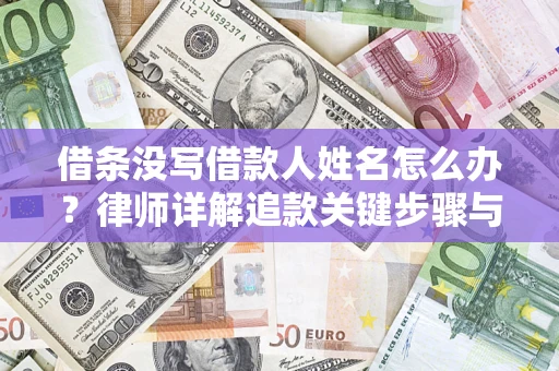 北京借条没写借款人姓名怎么办？律师详解追款关键步骤与证据链构建