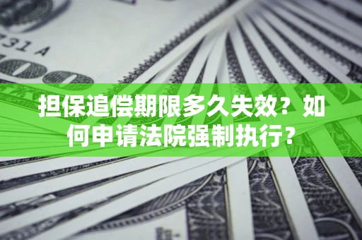 北京担保追偿期限多久失效？如何申请法院强制执行？