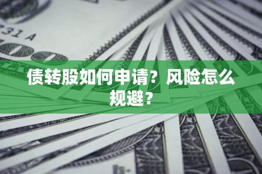 北京债转股如何申请？风险怎么规避？