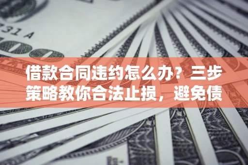 北京借款合同违约怎么办？三步策略教你合法止损，避免债务危机升级