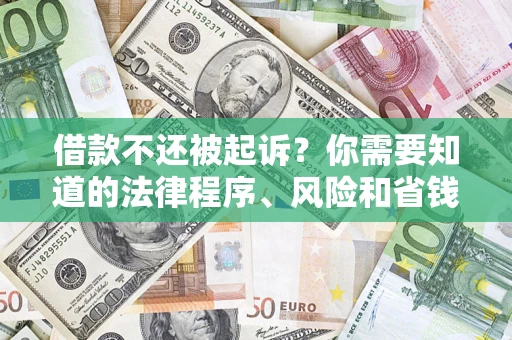 北京借款不还被起诉？你需要知道的法律程序、风险和省钱技巧