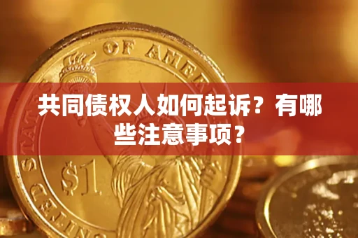 北京共同债权人如何起诉？有哪些注意事项？