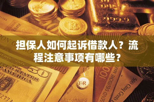 北京担保人如何起诉借款人？流程注意事项有哪些？